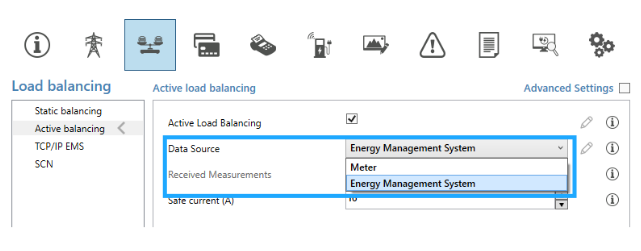 Choose the option “Energy Management System” from the drop-down menu “Data Source”.png